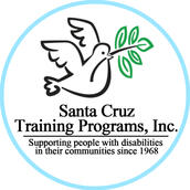 Santa Cruz Training Programs, Inc. White dove holding a branch above the words Santa Cruz Training Programs, Inc. Supporting people with disabilities in their communities since 1968.